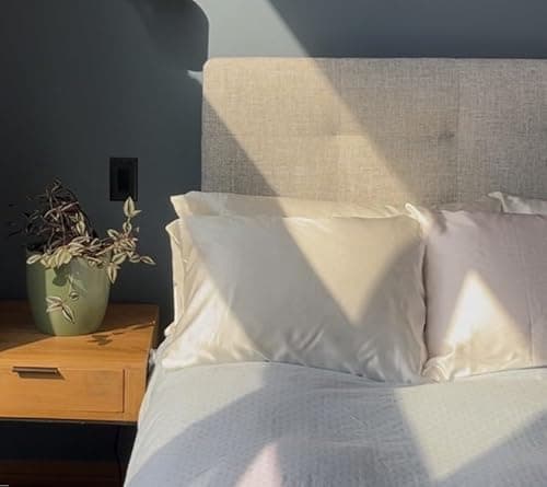 Copper Infused Pillowcase 100% Pure Silk | 22 Momme Mulberry Silk | Clearer Skin & Smoother Hair, Anti-Acne, Anti-Aging, Naturally Cooling (Standard, Ivory White) 6