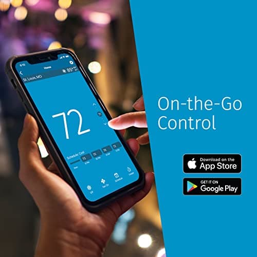 Sensi Lite Smart Thermostat, Programmable, WiFi, Easy DIY, Works With Alexa, ENERGY STAR Certified, ST25, Most Systems C-Wire Not Required, C-Wire needed with Heat/Cool Only & Heat Pump System – Black 7