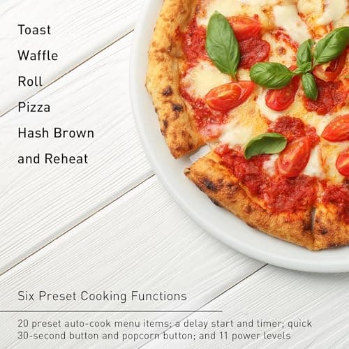 Panasonic FlashXpress Toaster Oven Countertop, Compact 4 Slice Toaster Oven w/Double Infrared Heating, PFAS-free, 6 Auto Cook Options & Precise Temperature Control, 1300W - NB-G200P (Stainless Steel) 4