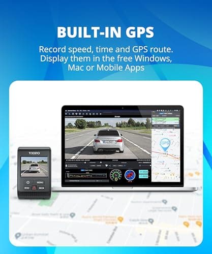 VIOFO Dash Cam A119 V3 2K 2560x1440P Quad HD+ 60FPS Front Car Dash Camera, 5MP STARVIS Sensor, 140-Degree Wide Angle, GPS Included, Buffered Parking Mode, True HDR, Motion Detection, Time Lapse 8