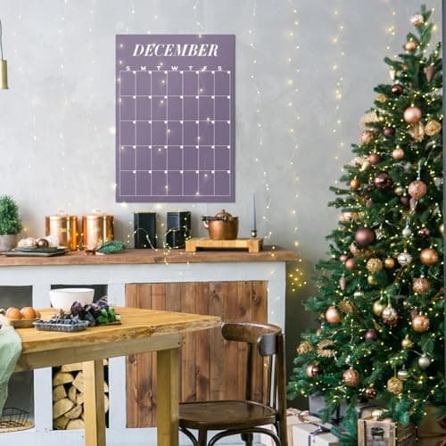 12 Pcs Rainbow Undated Calendar 16‘'x 12‘' Large Erasable Wall Calendar Dry Ease Reusable Planning Colorful Yearly Rainbow Blank Planner for Office Home Educational Study Room Back to First Day 6