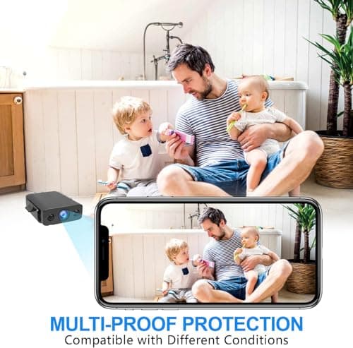 Indoor Wireless WiFi Camera Home Security Room Body Cameras Nanny Cam Smart Home Outdoor Cams Pet Dog Baby Camera 1080P House Portable Camera Mini Room Night Vision Camera No Need WiFi Door Camera 2