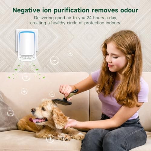 Air Ionizers for Home (3 Pack), Negative Ion Generator, Quiet Air Freshener for Bedroom, Office, Kitchen, Portable Air Filter Odor, Smoke Dust, Pets, Eliminator, Mini Air Cleaner 5