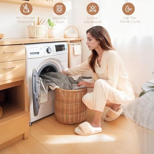 Electric Heated Blanket 72"x84" Full Size - Flannel & Sherpa Fabric Dual-Sided, 6 Heat Settings & 1-10 Hours Auto Off, Soft & Cozy Warming Throw for Home, Office, or Bed, Machine Washable, Light Gray 6