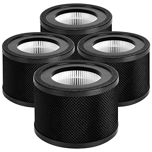 Breabetter 4-Pack TT-AP001 Replacement Filter Compatible with TaoTronics TT-AP001 and VAVA VA-EE014 Air Purifiers, 3-in-1 Filters
