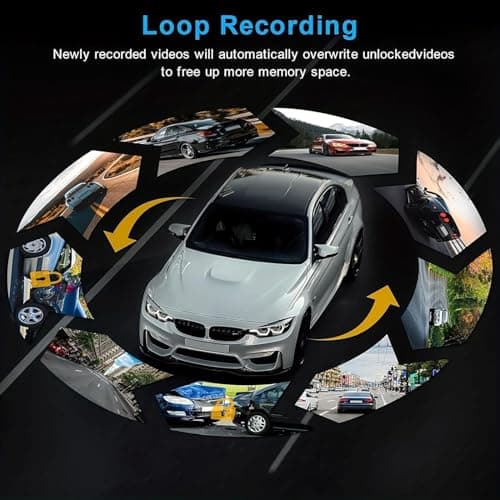 1080P Dash Camera Front and Inside,Dashcams for Cars with IR Night Vision Loop Recording G-Sensor 24Hr Parking (1080 P Front and Inside) 5