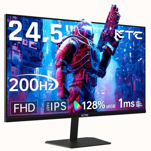 KTC 22'' Gaming Monitor 180Hz,Fast IPS 1080P 1 ms, 128% sRGB HDR10,Freesync,HDMI x 2 /DP x 1,VESA,Tilt Adjustable,Xbox PS5 Switch (HDMI Cable Included)