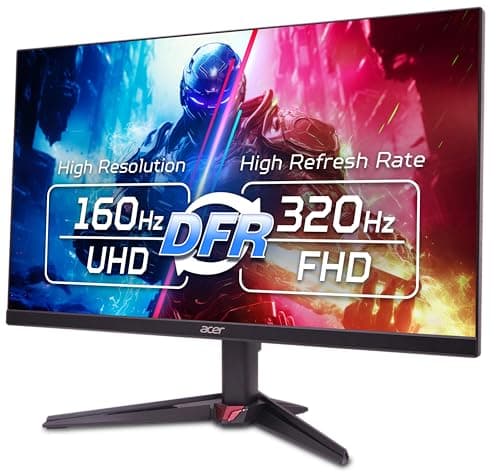 acer Nitro 27” 4K UHD 3840 x 2160 Gaming IPS Monitor | AMD FreeSync Premium | Up to 160Hz Refresh Rate with DFR to FHD 320Hz| Up to 0.5ms | 1 x Display Port 1.4 & 2 x HDMI 2.1 Ports | VG270K V4bmiipx 9