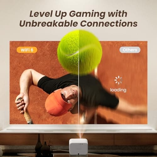 [Sound by JBL & Seamless Autofocus] Yaber 1080P Projector with WiFi 6 and Bluetooth, Portable Outdoor Movie Projector, Home Theater Projector for iPhone/TV Stick/HDMI/USB/Laptop/PS5-White 5