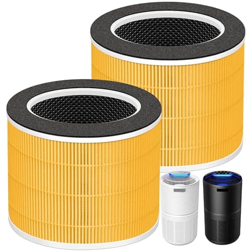 RP-AP088-F1 Filter Replacement for RENPHO Air Purifier RP-AP088W RP-AP088B,5 in 1 H13 True HEPA Actived Carbon Filter,2 Pack