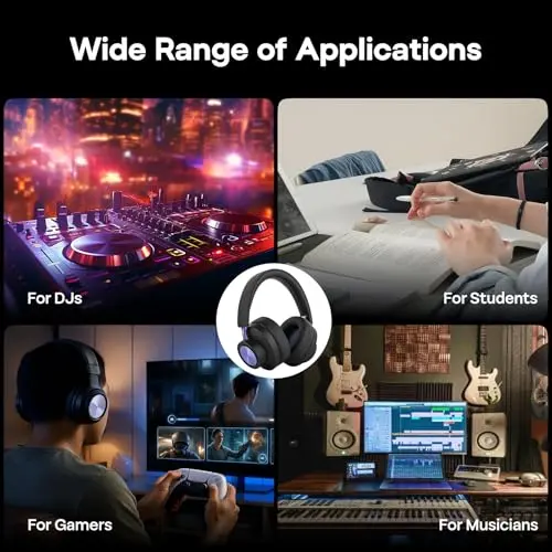 Linsoul Kiwi Ears x Z Reviews: Serene Planar Magnetic Driver Over-Ear Gaming Headphones, Fully Closed-Back, Passive Noise Cancelling, with Detachable Cable for DJ, Gamer, Musician 7