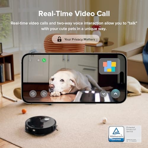 roborock Qrevo Slim Robot Vacuum and Mop Combo, 8.2cm Ultra-Slim, 3D Sensing Tech, Advanced Obstacle Recognition, Powerful Suction, FlexiArm Side Brush & Mop, Auto Mop Washing & Drying, Self-Emptying 9