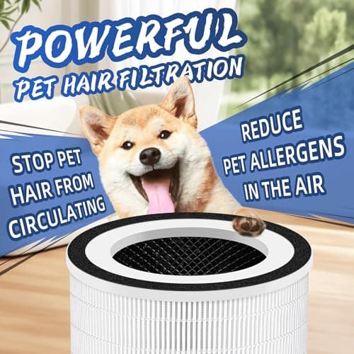 Pulluty for Afloia Air Purifier Filter Replacement Kilo,Kilo Plus,Kilo PRO,MIRO,MIRO PRO and MORENTO MR-Kilo/Kalo,360° 3-Stage Filtration,2 Pack 7