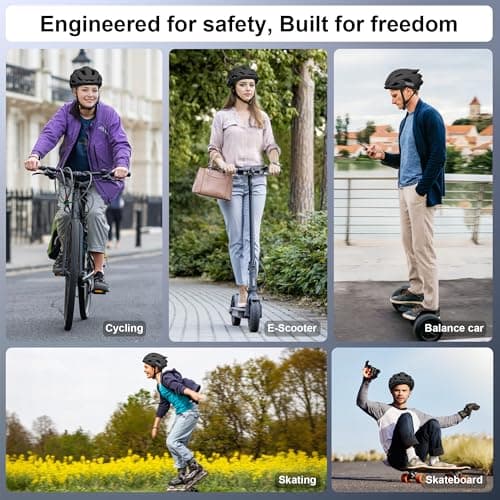 NTGBV Adult Bike Helmet for Men/Women with Helmet Bag 2 Removable Moisture-Wicking Liners Adjustable Dial Comfort Fit Lightweight Shockproof CPSC 1203 Safety Certified for Road-Ready/Urban-Commute/MTB 6