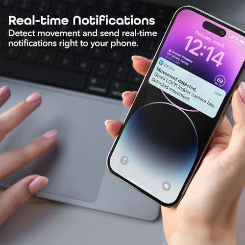 Geeni Look 1080p Indoor Security Camera – 1-Pack Full HD WiFi Indoor Camera with 2-Way Audio, Motion Detection, & Night Vision – Support for Alexa & Google Assistant 5