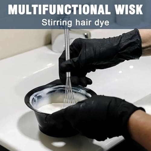 Eddeas Mini whisk, Small Whisk 2 Pieces, 5in and 7in 304 Stainless steel Wire Whisk for Whisking, Beating, Mixing Sauces, Blending Ingredients 5