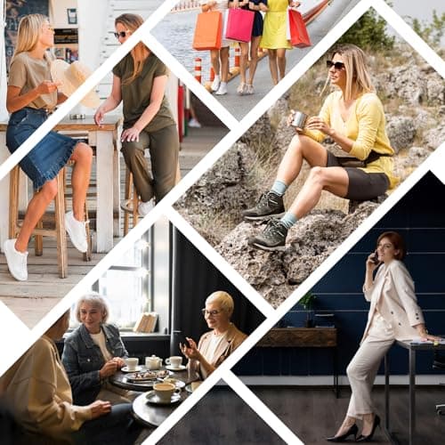 Dr. Archrevive Arch Support Inserts Women, Customizable 3-Height System for Plantar Fasciitis, Non-Slip Invisible Bio-Gel, Butterfly Contour for Heels, Flats & Sandals (2 Pairs, Medium Arch) 7