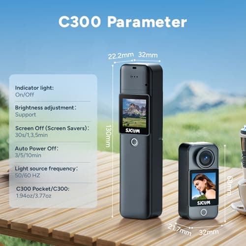 SJCAM C300 Essential Combo, 4K Action Camera,Magnetic Body Cam & Handheld Detachable Design, Vlogs for Content Creators YouTube Streaming,7Hour Power,Stabilization,Waterproof, Black 9
