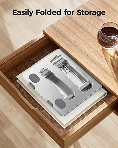 LORYERGO Adjustable Laptop Stand, Portable for 17.3inch Laptops, Holds Up to 17.6lbs, Ergonomic Posture & Heat Dissipation 7