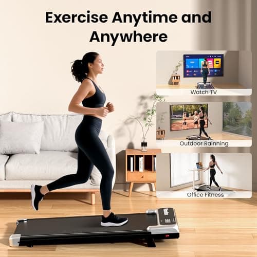 Viamotion Walking Pad,Under Desk Treadmill with Incline,2.5HP Low Noise Walking Pad with Remote and LED Display,Portable Walking Pad with 265 lbs Weight Capacity,Under Desk Treadmill Home Office 6