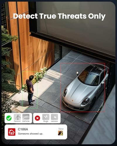 ZOSI C186 3K 5MP Aurora Lux WiFi Camera with Unveiling True Full Color Night, 2.4/5GHz Dual Band WiFi, AI Person & Vehicle Detect, F1.0 Super Aperture, 1/1.79" Super Sensor, HDR Technology, 2-Way Talk 5