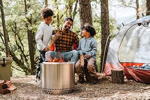 Solo Stove Bonfire with Stand | 19.5" Smokeless Fire Pit, Removable Ash Pan | Portable Stainless Steel Wood Burning Outdoor Fireplace, Ideal for 4–6 People, 21.75 lbs 5