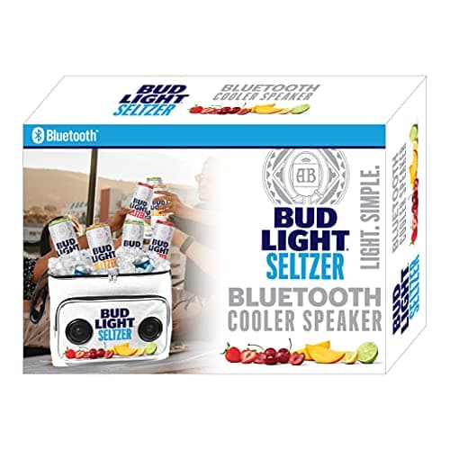 Bud Light Seltzer Soft Cooler Bag with Built-in Rechargeable Wireless Bluetooth Speakers Foldable and Portable Durable and Material Compatible for Smartphones, Tablets & MP3 Players… 5