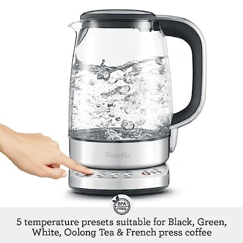 Breville BKE830XL IQ Kettle Pure Water Heater, 57 oz, Brushed Stainless Steel 5
