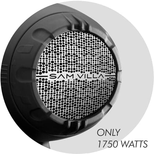 Sam Villa Lightweight & Quiet Ionic Professional Hair Dryer With Variable Speed & Temperature, Black Matte 5