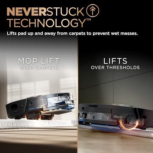 Shark Robot Vacuum & Mop Combo, PowerDetect NeverTouch Pro, Self-Emptying, Self-Refill with Self-Clean Pad Wash & Dry, 60-Day Debris Capacity, 30-Day Refill Tank, 5 PowerDetect Technologies, RV2820ZE 6