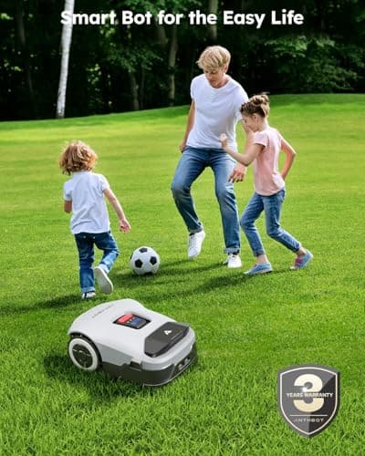 Robot Lawn Mower NO Wire - 0.9 Acre, Full Band RTK+4-Eye Vision Robotic Lawnmower, Automatic Mapping, 30 Multi-Zone Management, Accurate Obstacle Avoidance, Intelligent Anti-Theft, APP Control 8