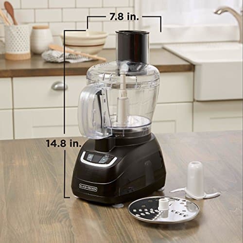 BLACK+DECKER 8-Cup Food Processor, Black, FP1600B 8