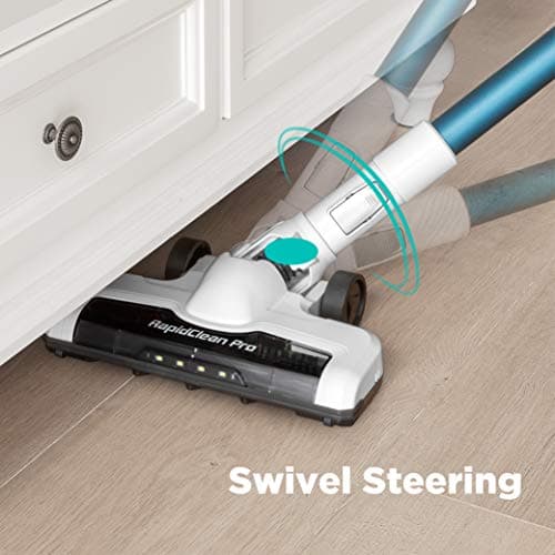 Eureka NEC180 RapidClean Pro Cordless Stick and Handheld Vacuum Cleaner for Hard Floors, Battery-Operated Portable Vacuum Cleaner with Maximum Efficiency Powerful Suction White 6