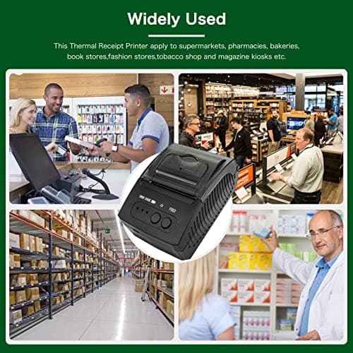 NETUM Bluetooth Receipt Printer, Portable 58mm Mini Thermal Pos Printer, Compatible with Android/Windows 7