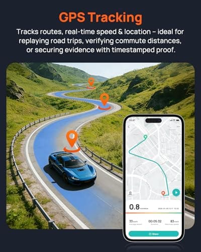 70mai 2.7K Dash Cam Front A500S, 1944P Dash Camera for Cars with Sony IMX335, Dashcam Built-in WiFi GPS, Optional Rear Dashcam, ADAS, 2'' IPS LCD Screen, 24H Parking Mode, WDR, Super Night Vision 7