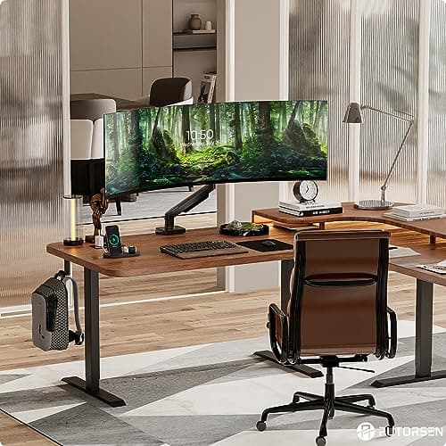 Heavy Duty Monitor-Arm for 17"-49" Ultrawide - Aluminum Full Motion Single Monitor Arm Desk Mount for Office & Gaming, Adjustable Gas Spring, Ergonomic, VESA 75/100 mm, Max Load 44lbs, Black 7