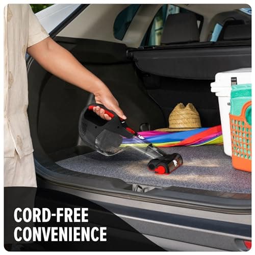 Dirt Devil 16V Deep Clean Cordless Handheld Vacuum Cleaner, Powerful Suction, Lightweight, Includes Motorized Pet Brush Roll Tool and Rechargeable Battery, Extended Run Time, Portable Vacuum Cleaner 6