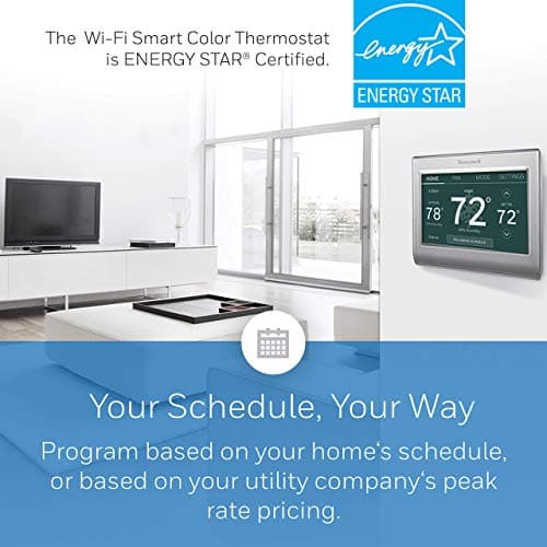 Honeywell Home RTH9585WF1004 Wi-Fi Smart Color Thermostat, 7 Day Programmable, Touch Screen, Energy Star, Alexa Ready, Gray 5