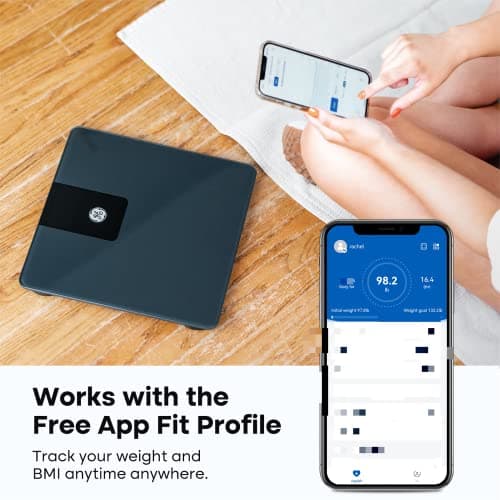 GE Bathroom Scale for Body Weight, Digital Weight Scales 500lb Heavy Duty Measuring Device for People Accurate BMI Weighing Machine with Bluetooth, Black 7