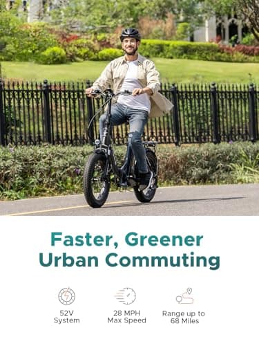 ENGWE 1125W Electric Bike for Adults, L20 2.0 20''×3.0'' Fat Tire Electric Bicycle 52V 13Ah Removable Battery Max Range 68Miles & 28MPH for Urban Commuters (L20 2.0, Rose) 5