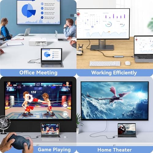 Docking Station for MacBook Pro Air, LIONWEI USB C Docking Station Dual Monitor, Dual HDMI Adapter Hub for Mac MacBook Pro with 2 HDMI, 3 USB 3.0, SD TF Card Reader and 100W PD USB C Charging Port 8