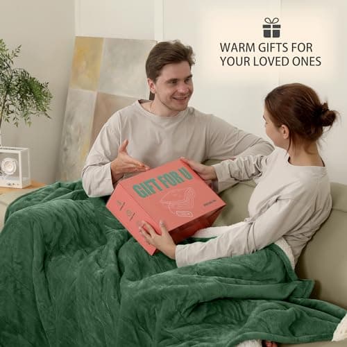 ESTINGO Heated Blanket Queen, 84"x90" Electric Blanket Queen Size Dual Control with 5 Heating Levels & 10 Hours Auto Off, Queen Size Heating Blanket with ETL Certified, Hunter Green 6