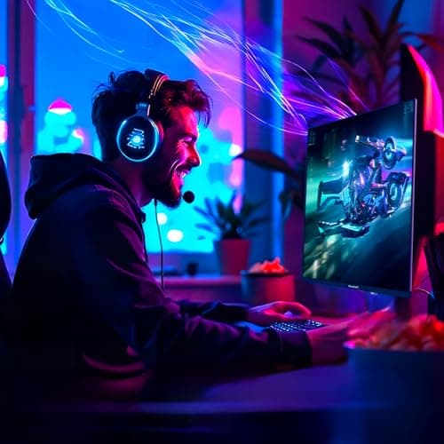 Gawfolk Gaming Monitor 27 inch QHD IPS, PC Screen 120Hz 2K (2560×1440P), Ultra-Thin Zero Frame Computer Display for Home Office Business, DP, HDMI, Wall-Mounted 6