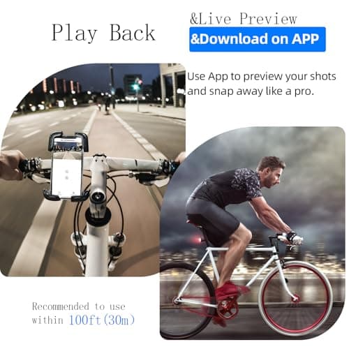 dahocamgo 4K Mini Body Camera, Sports POV Cameras, Portable Body Cam, Thumb Action Camera, Waterproof Wearable Camera, Helmet Mounted Hands Free Recording for Cycling, Motorcycle, Vlogging (Black) 5