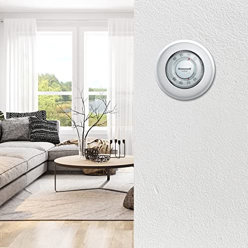 Honeywell Home CT87K1004 The Round Heat Only Manual Thermostat,Large,White,Large 6