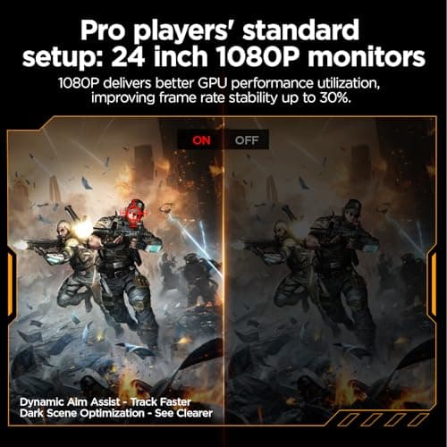 KOORUI 24" Gaming Monitor, 240Hz 1ms Fast IPS, FHD HDR400 Display, 90% DCI-P3 Color Gamut, Adaptive Sync, Ultra Slim Frame, VESA Mountable, HDMI 2.0, DP 1.4 5