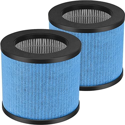 TPAP002 Filter Replacement 3-in-1 Upgraded Compatible with TOPPIN TPAP002 Air Purifier Comfy Air C1, Part #TPFF002, 2 Pack