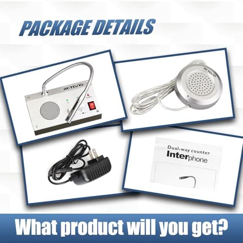 Retevis RT-9908 Window Speaker,Window Intercom Dual-Way Voice,Window Speaker Intercom System for Business,Restaurant,Bank,Ticket Window 7