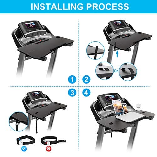 Treadmill Laptop Desk,NEXAN Universal Ergonomic Platform for Notebooks, Tablets, Laptops, Workstation for Treadmill Handlebars up to 35 inches with Cup Tablet Phone Holder… 5