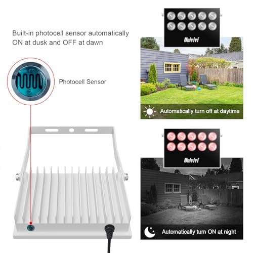 Univivi IR Illuminator 10 Led IR Lights for Night Vision Waterproof 850nm Long Range IR Light for Security Camera IR Light Outdoor & Indoor 5